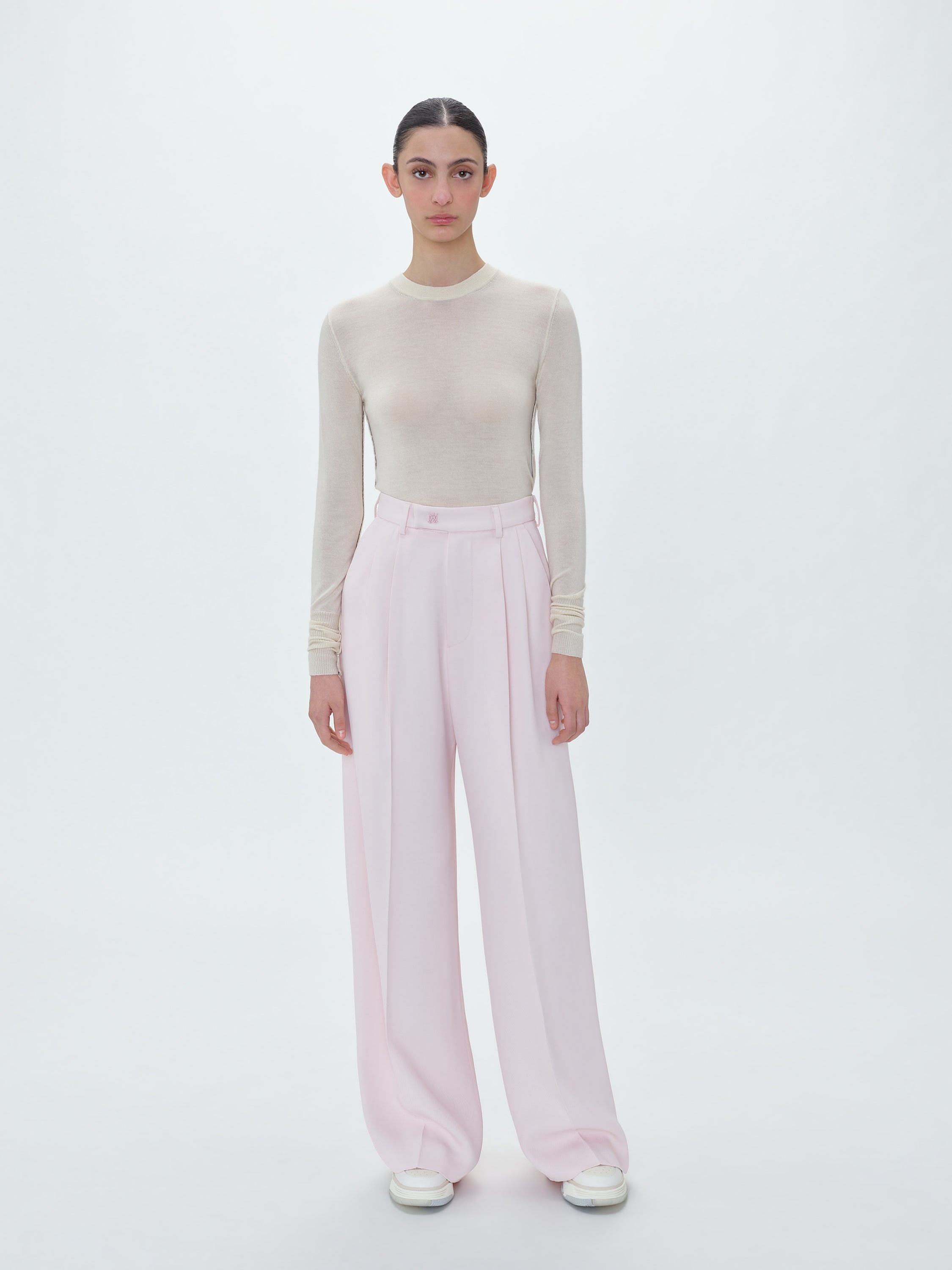 VISCOSE DOUBLE PLEATED TROUSERS - 3
