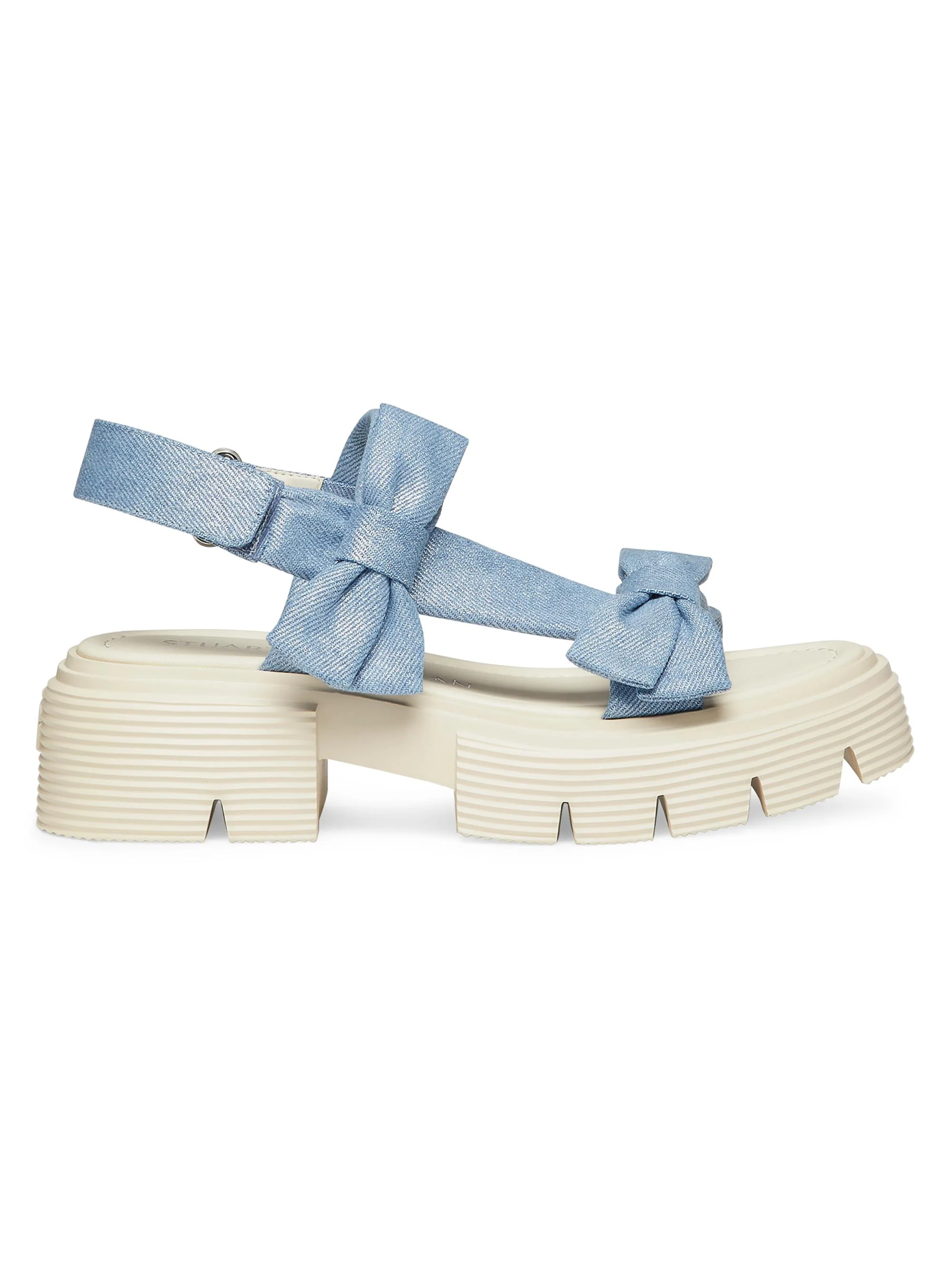 Women's Nolita Metallic Denim Sandals - Silver - 1