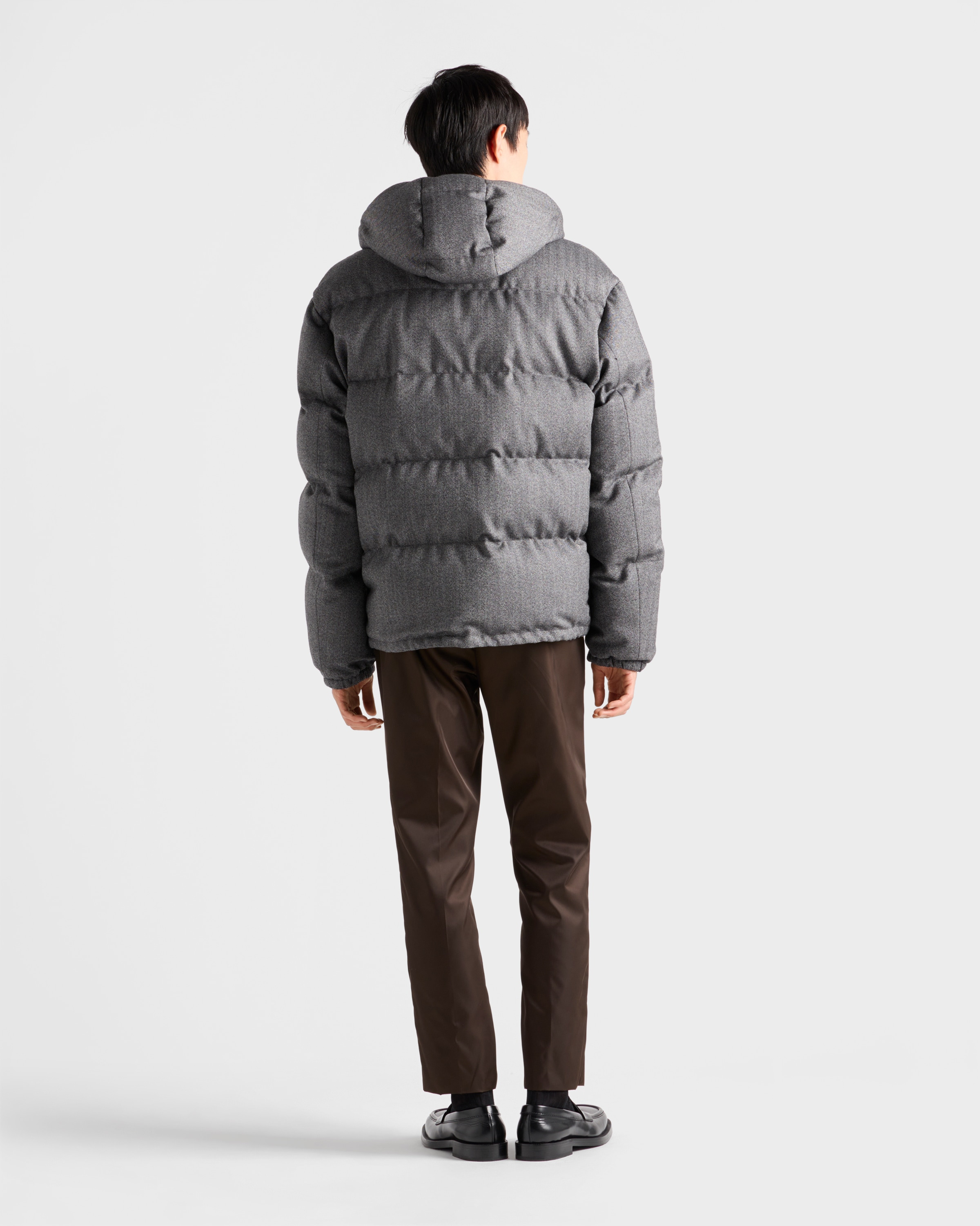Medium-weight wool down jacket - 5