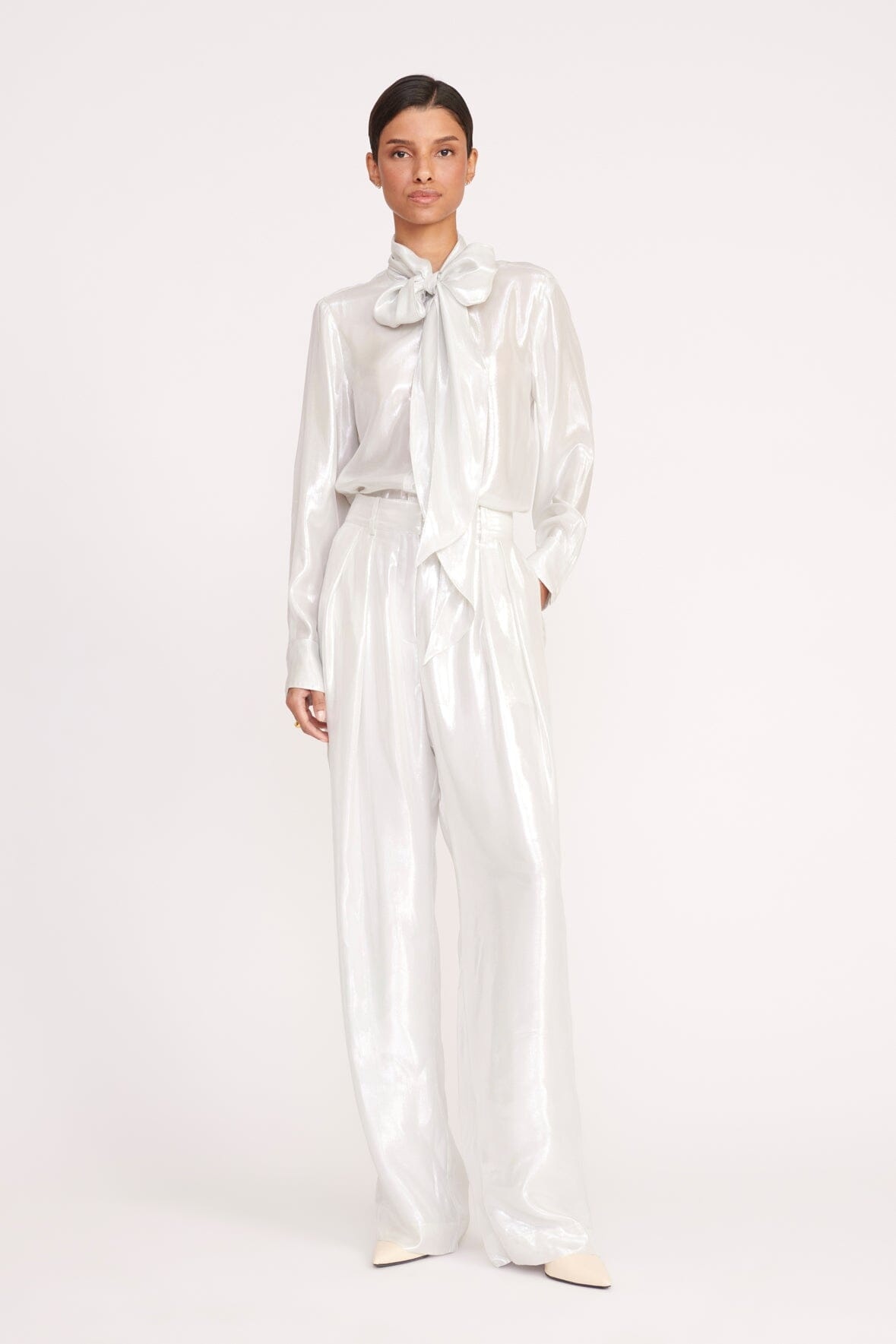 STAUD LUISA PANT SILVER - 2