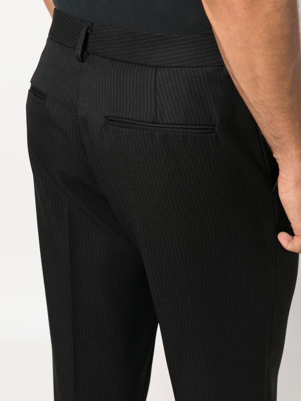 pinstirped tailored trousers - 5