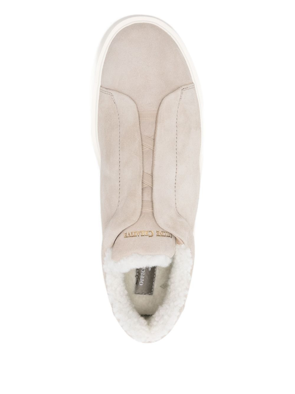 slip-on shearling sneakers - 4