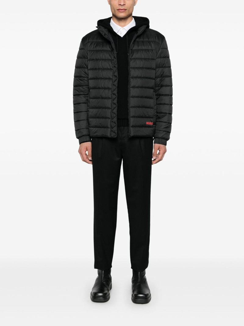 BOSS logo-print padded jacket outlook