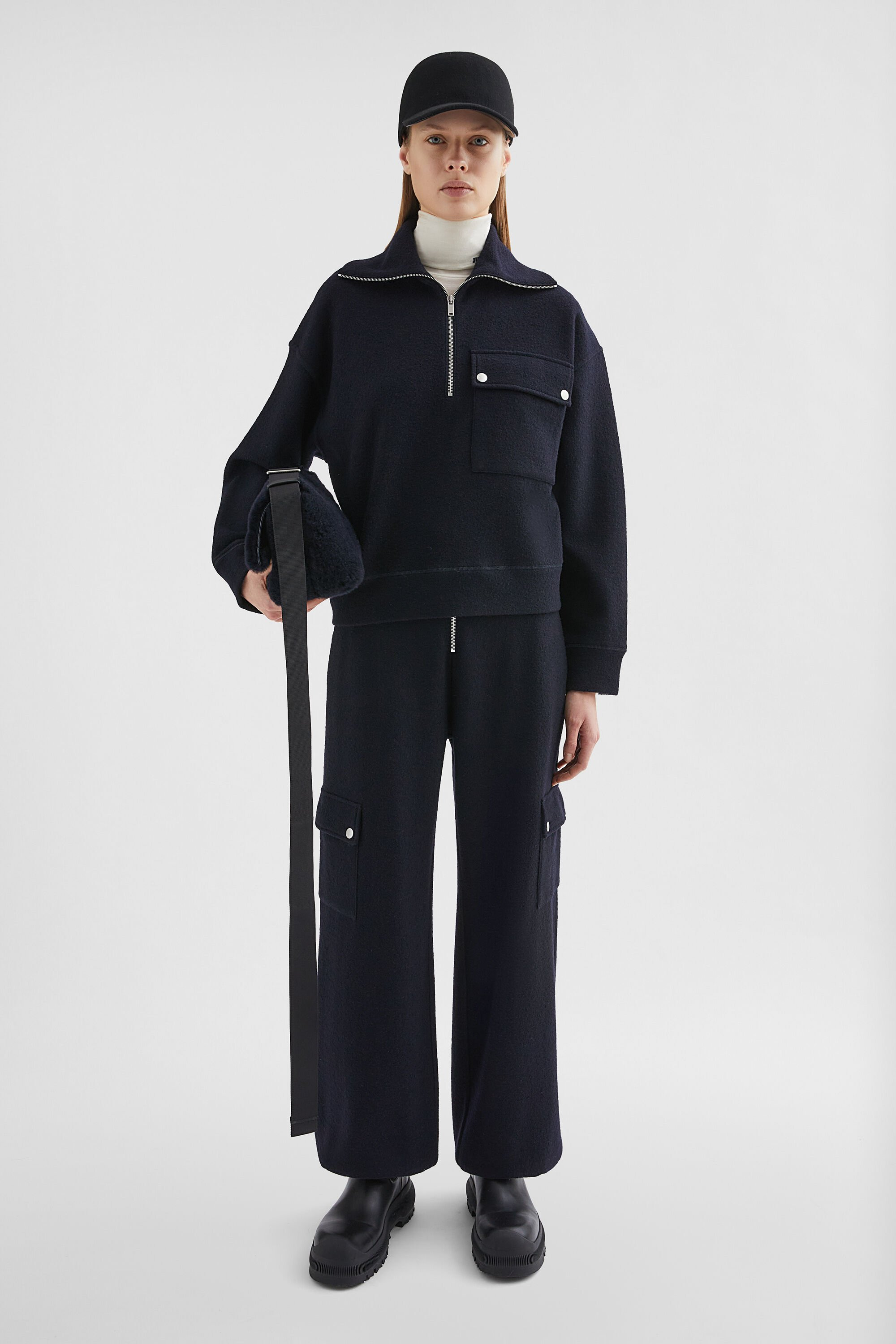 Felt Wool Sweatpants - 3