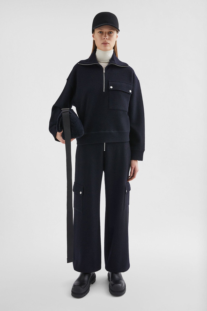 Jil Sander Felt Wool Sweatpants outlook