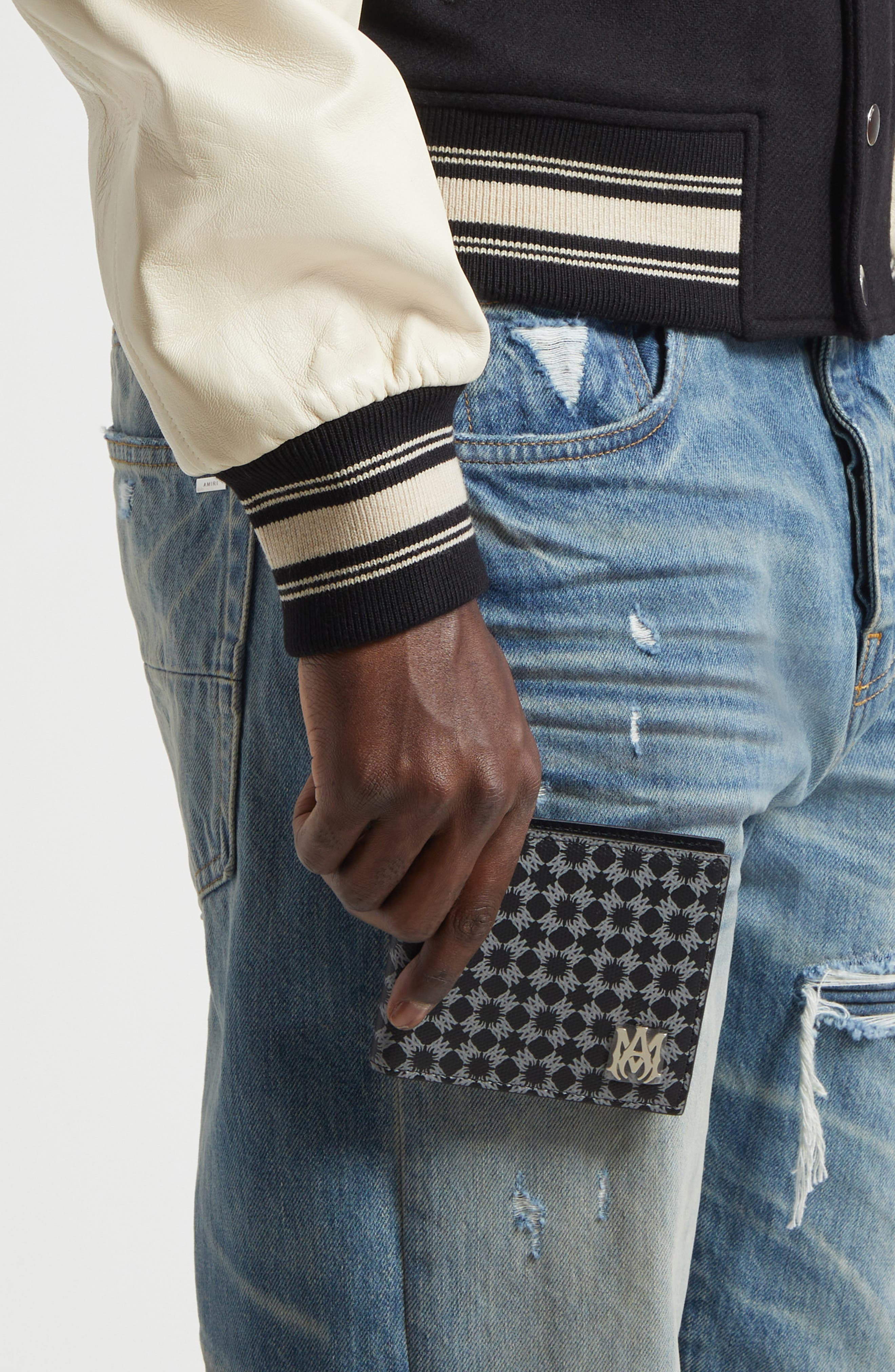 AMIRI MA Quad Coated Canvas Bifold Wallet in Black at Nordstrom - 3