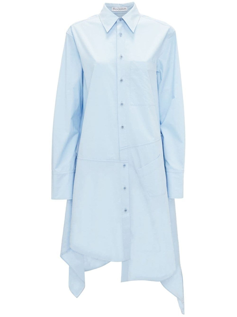 CRYSTAL HEM SHIRT 드레스 - 1