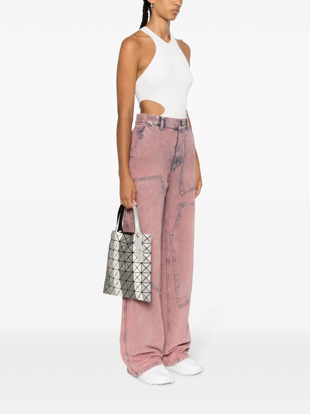 Lucent geometric-pattern shoulder bag - 2