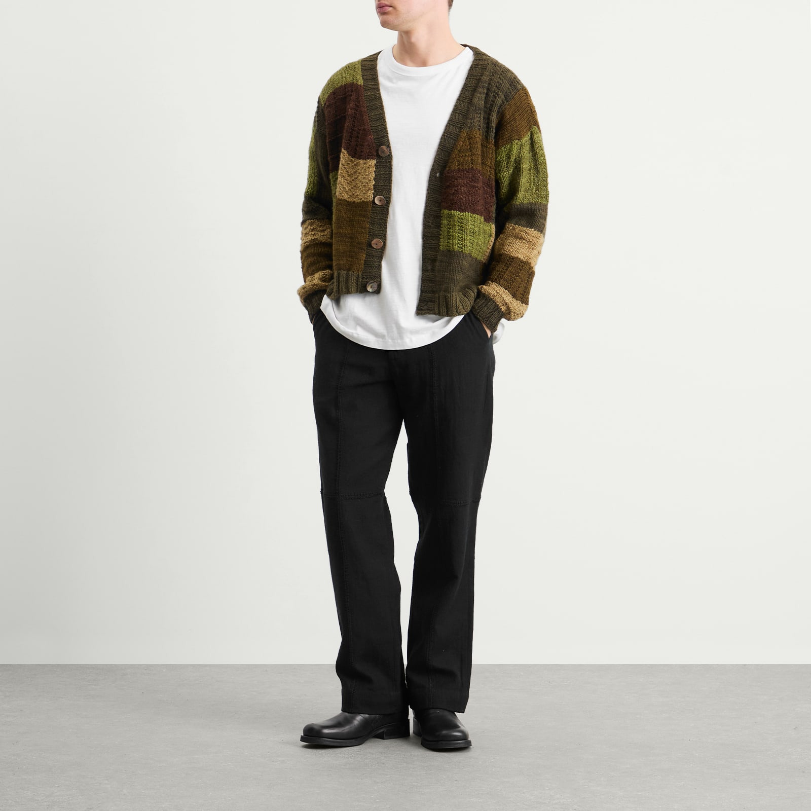 Kartik Research Patchwork Cardigan - 4