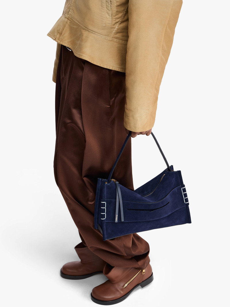 MEDIUM LOAFER BAG - SUEDE SHOULDER BAG 6