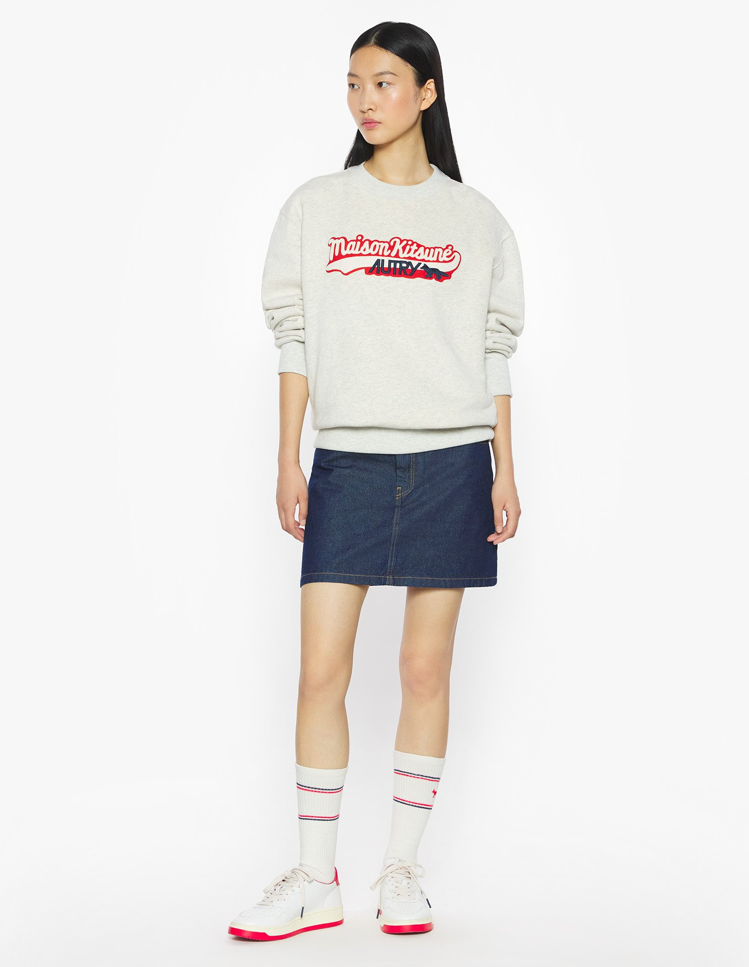 MAISON KITSUNE x AUTRY VARSITY SWEATSHIRT - 5