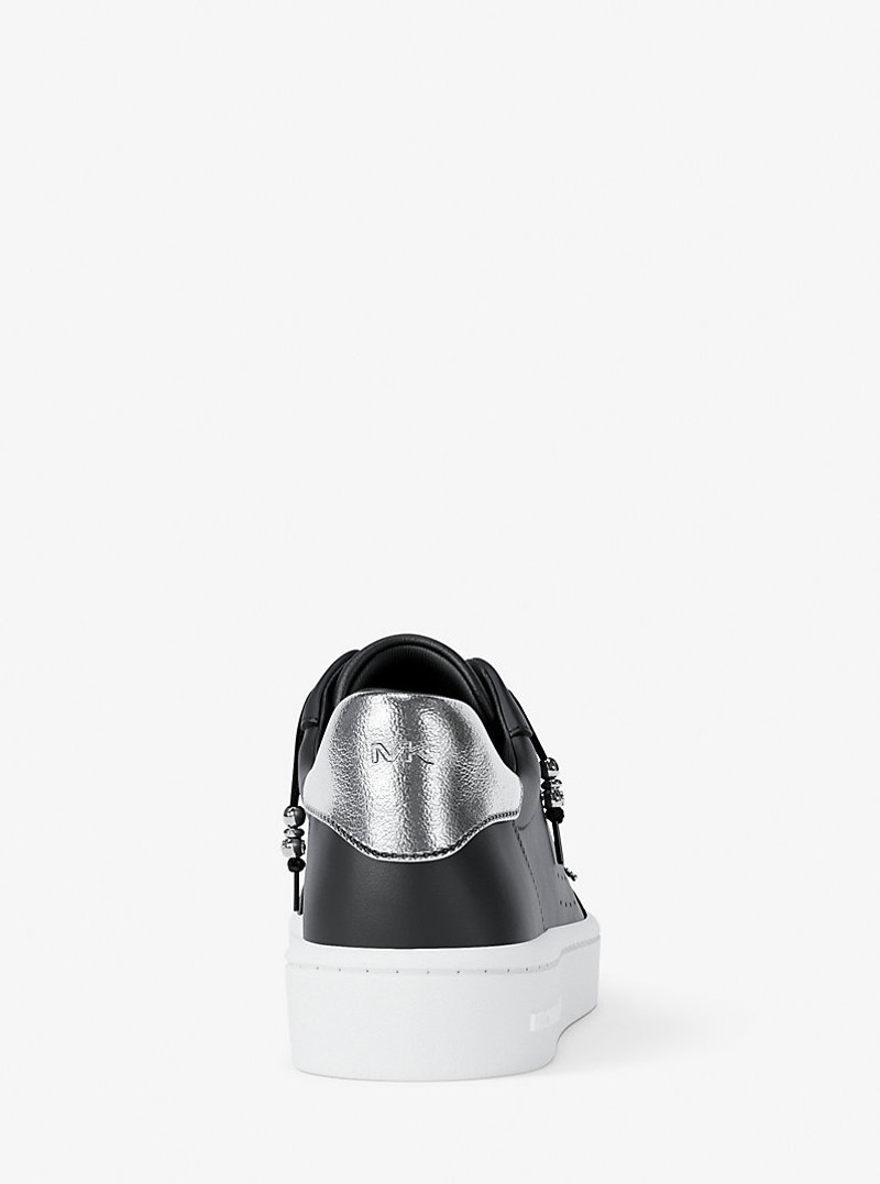 Scotty Embellished Leather Sneaker 5