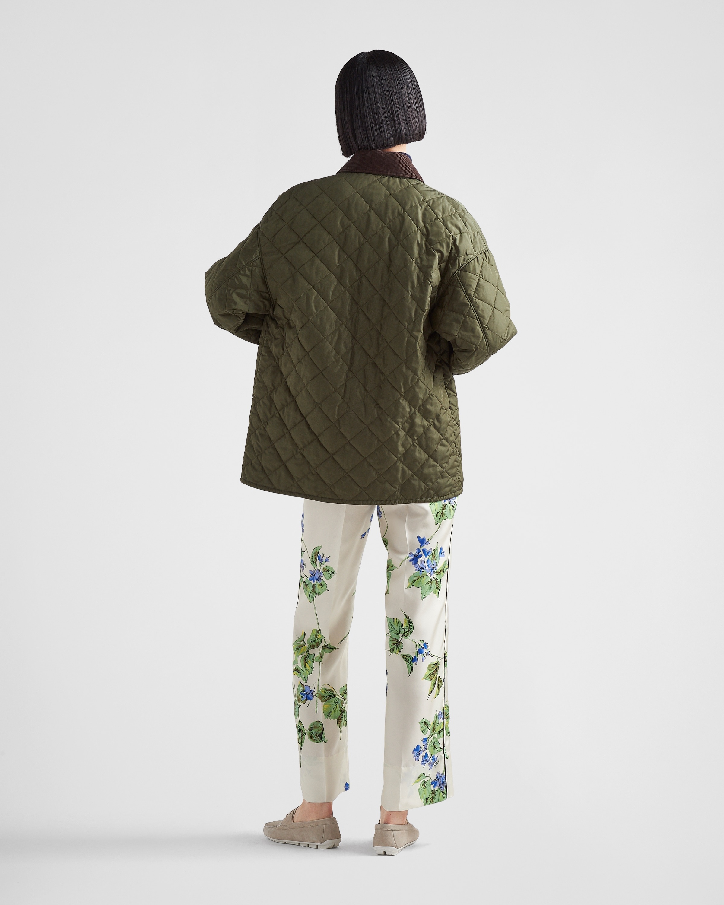 Printed twill pants - 5