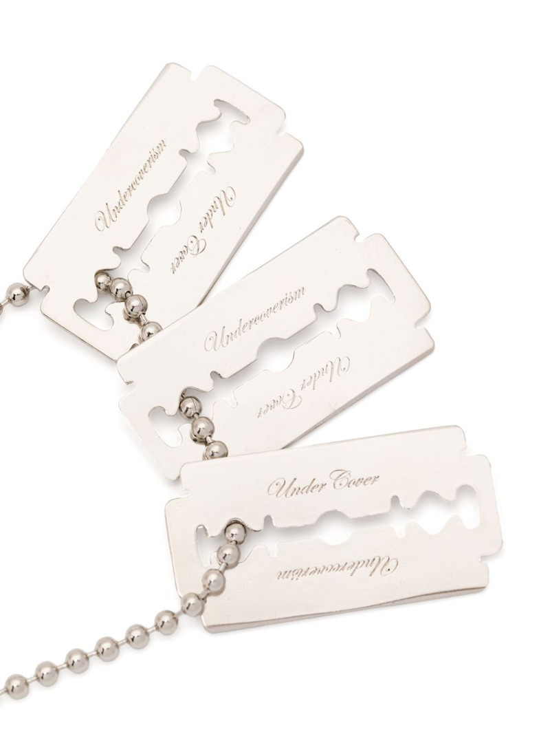 UNDERCOVER logo-charm necklace outlook