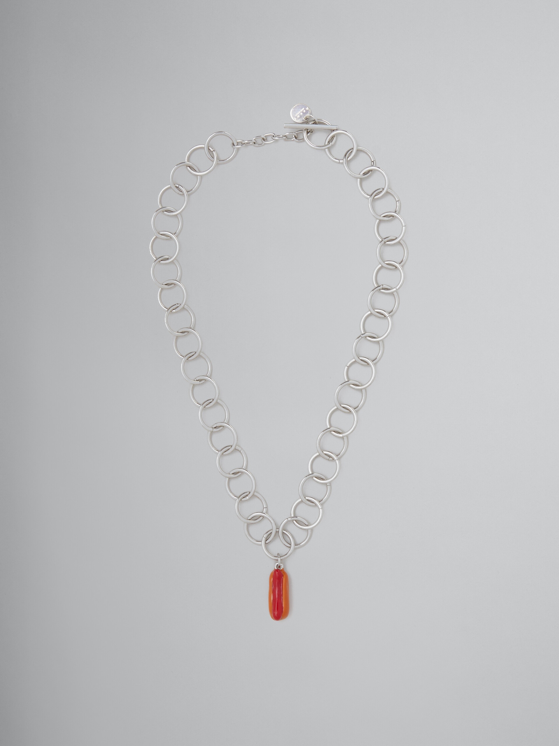 NECKLACE WITH HOT DOG CHARM - 1