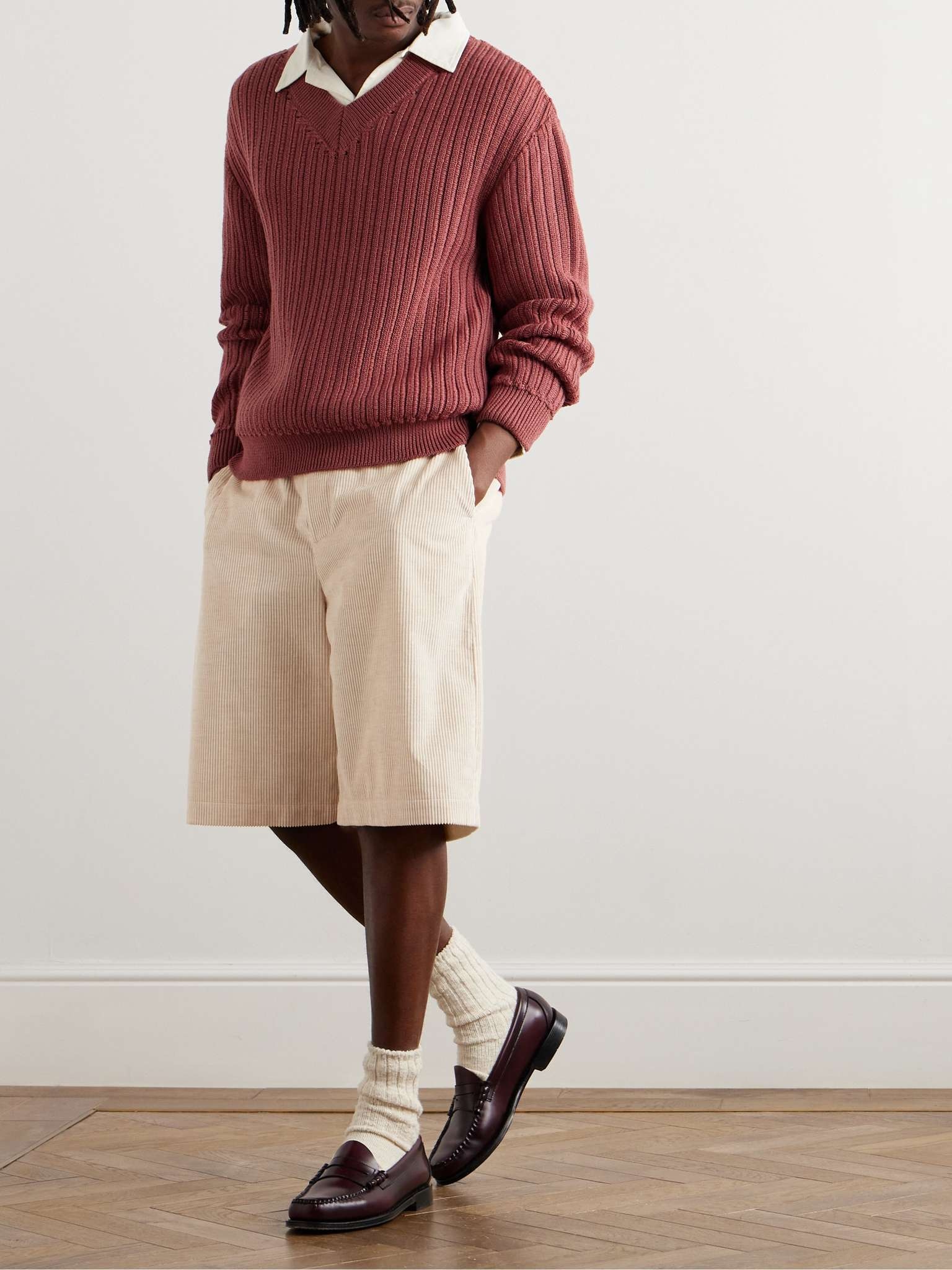 Dejan Cotton-Corduroy Shorts - 2