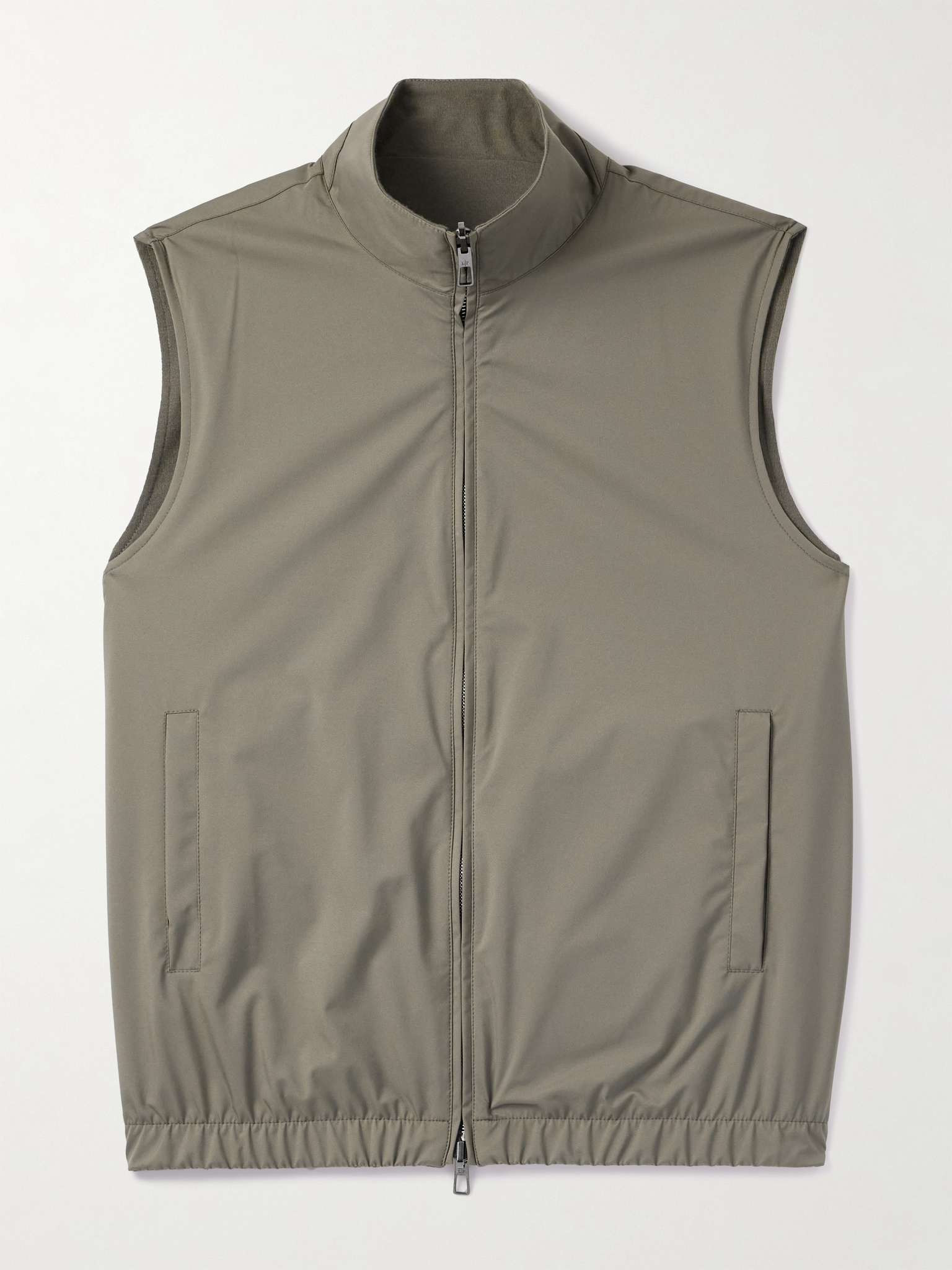 Slim-Fit Reversible Storm System® WindWish™ Twill and Wool Gilet - 1
