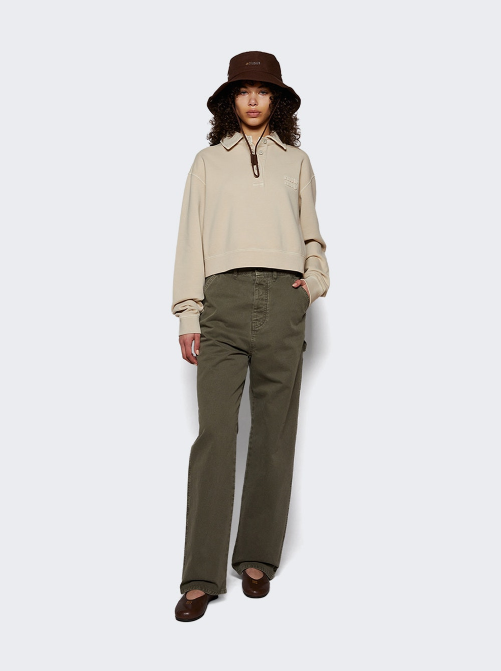 Gabardine Old Pants Oliva - 5