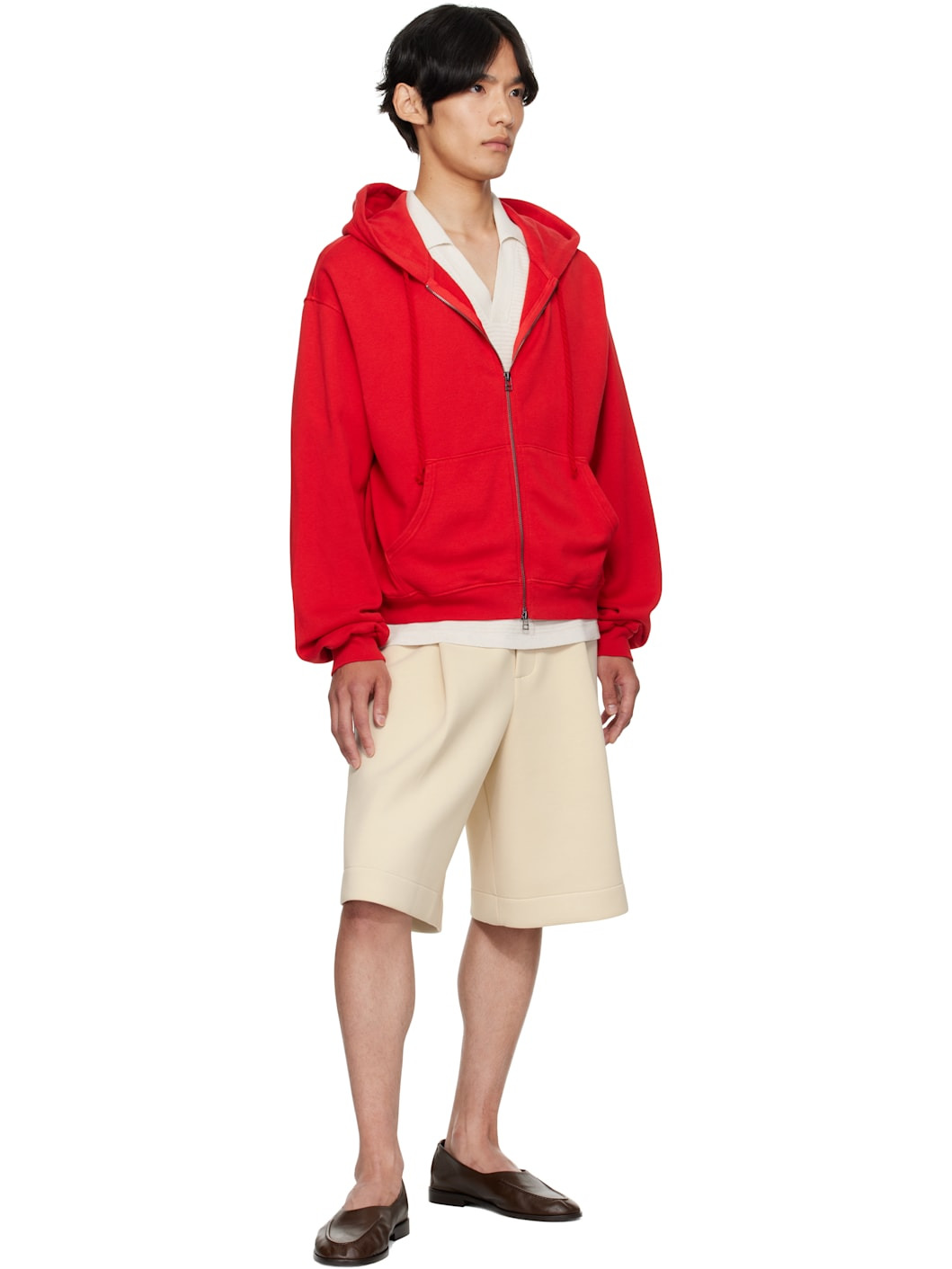 Red Daily Zip Hoodie - 4