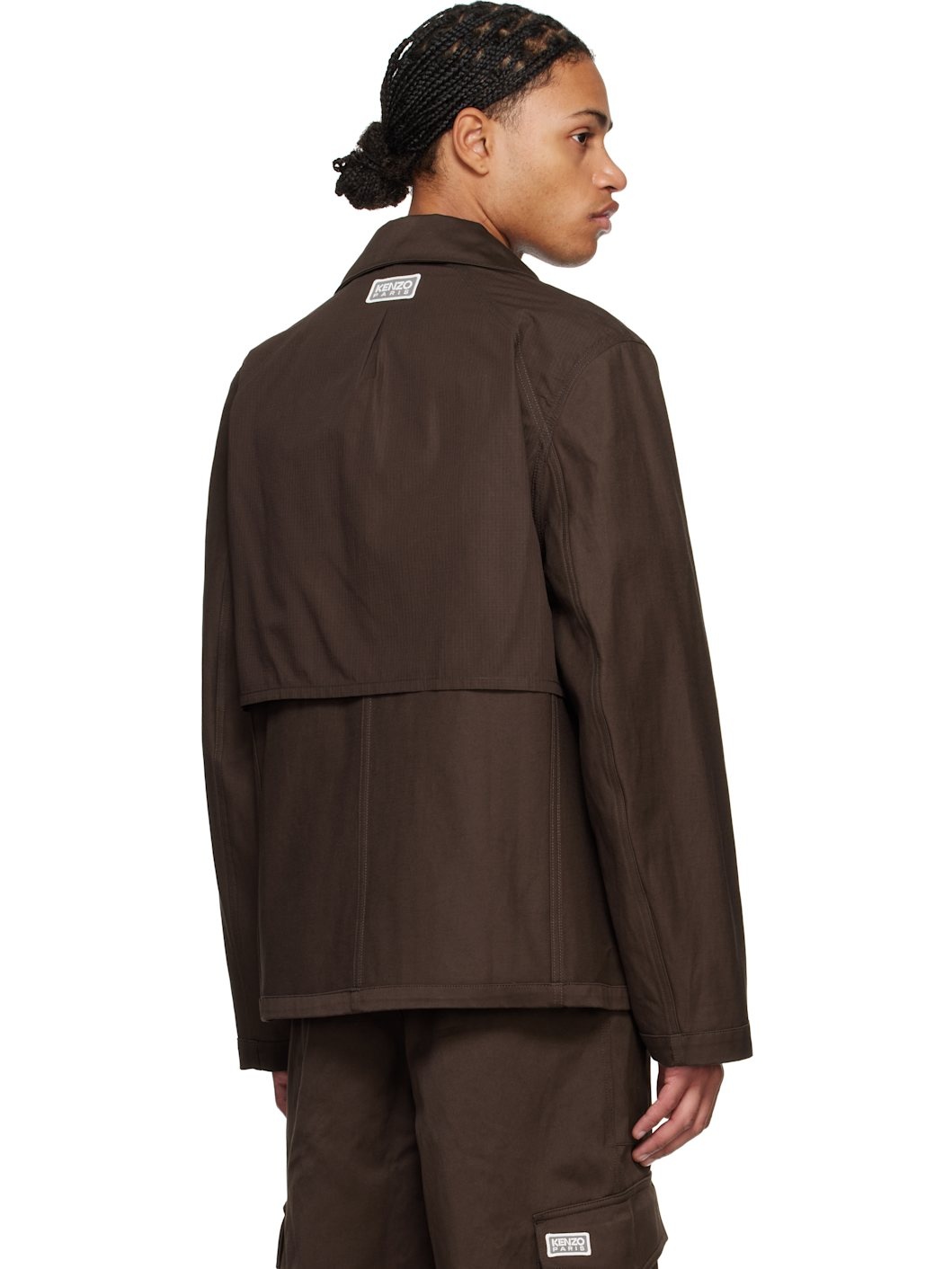 Brown Kenzo Paris Workwear Reversible Jacket - 3