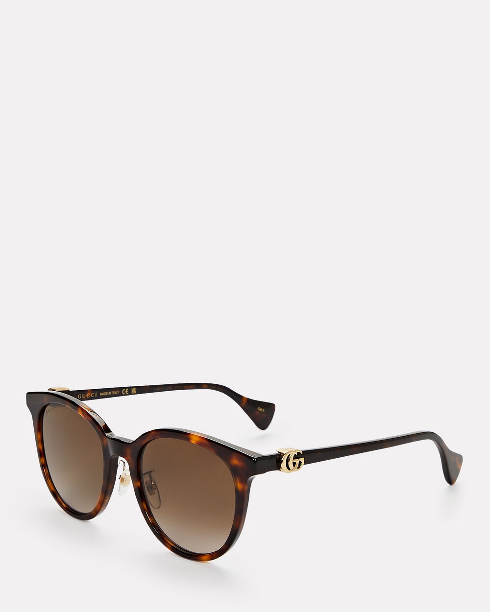 Oversized Round Tortoiseshell Sunglasses - 2