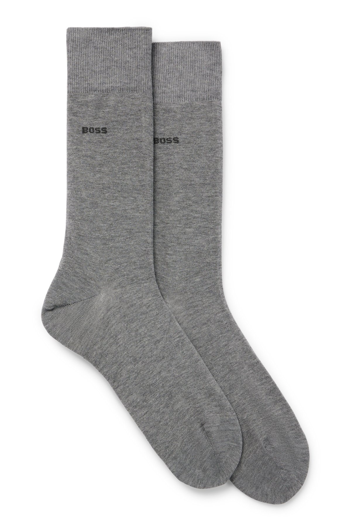 TWO-PACK OF REGULAR-LENGTH SOCKS IN STRETCH COTTON - 1