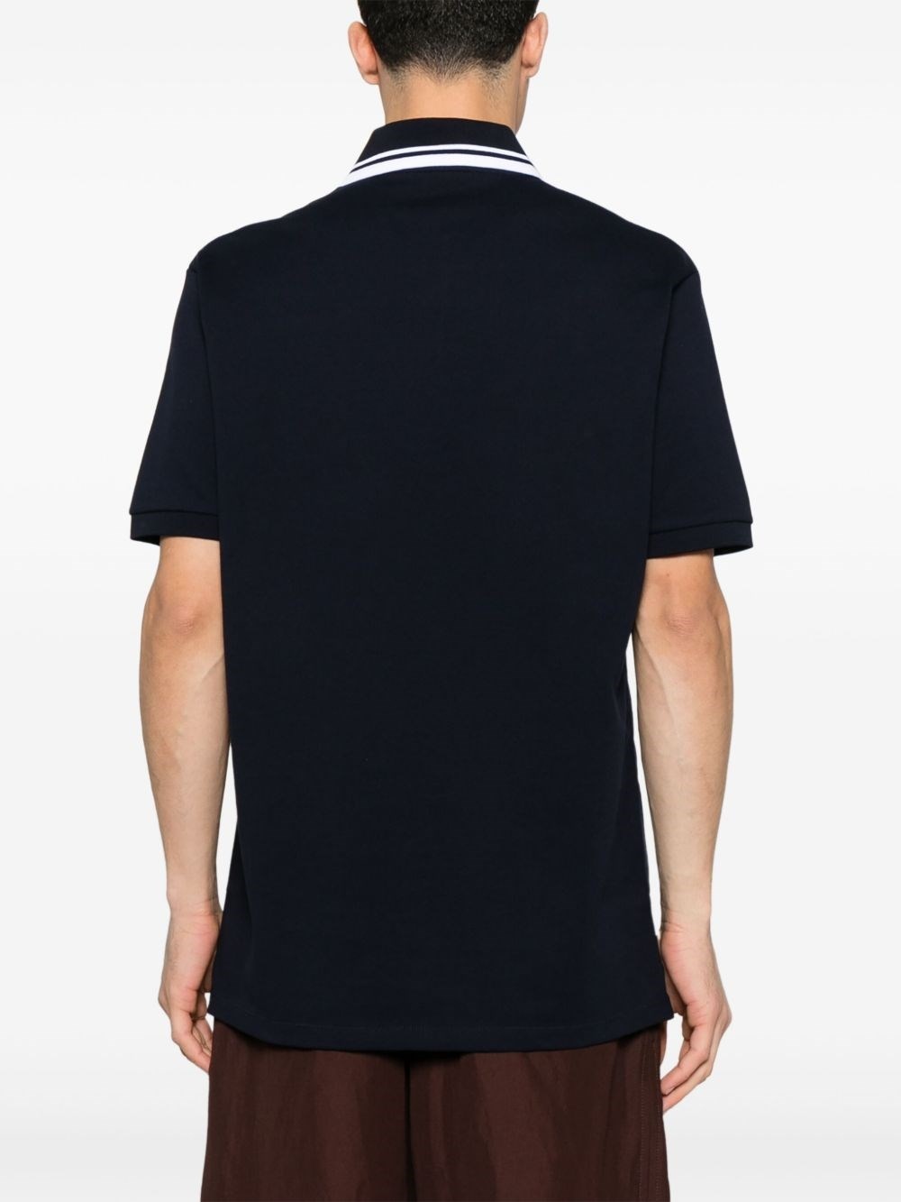 Cotton embroidered polo - 4