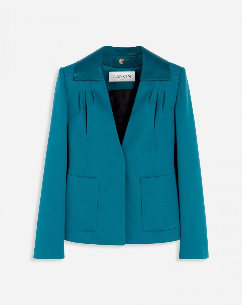 FITTED JACKET WITH REMOVABLE COLLAR - 1