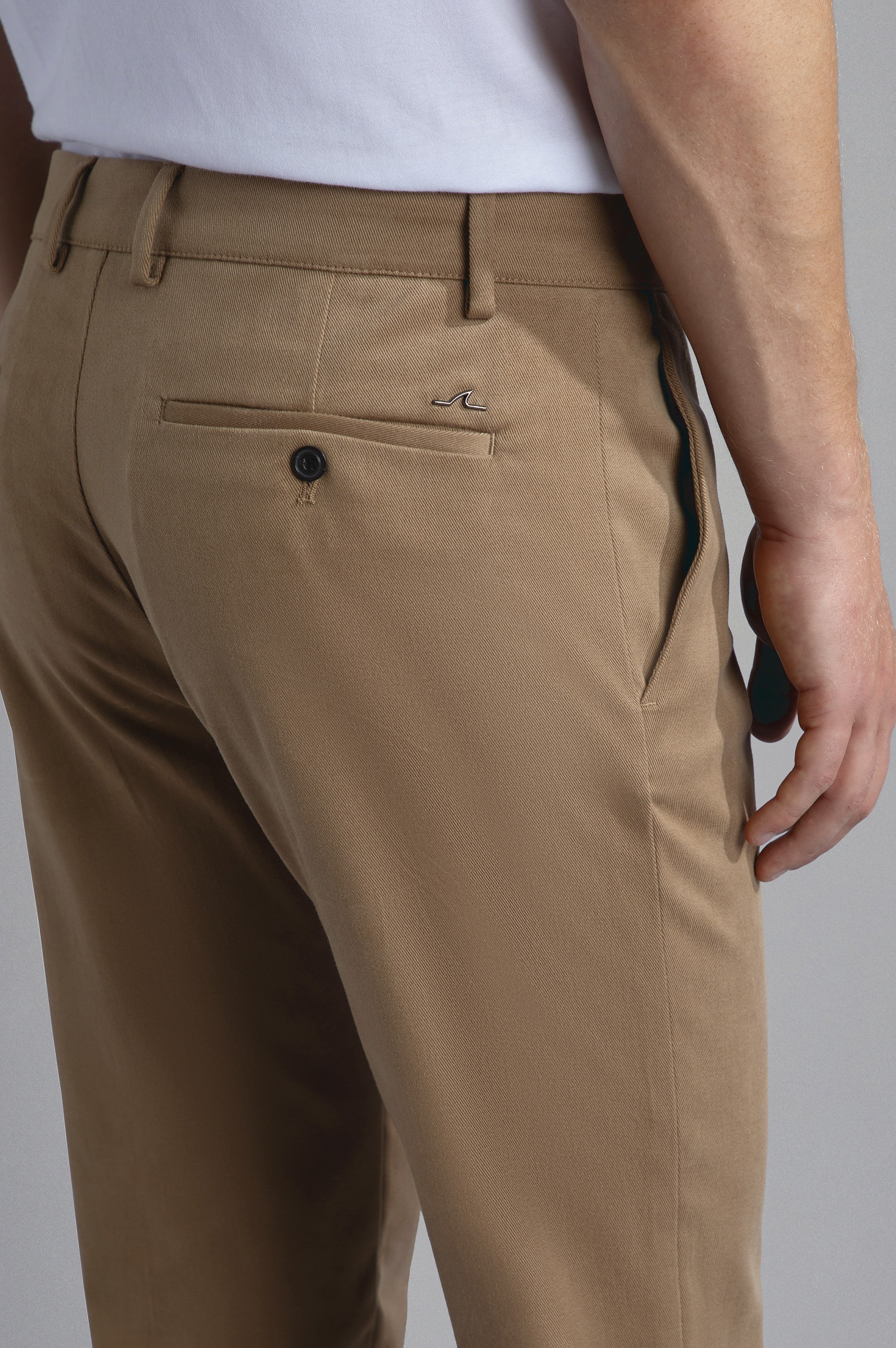 STRETCH COTTON SLIM WINTER CHINOS TROUSERS - 4