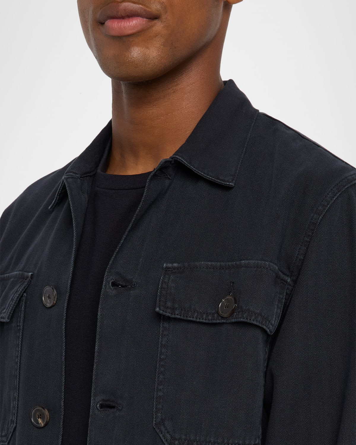 Men's Cotton Herringbone Jacket - 5