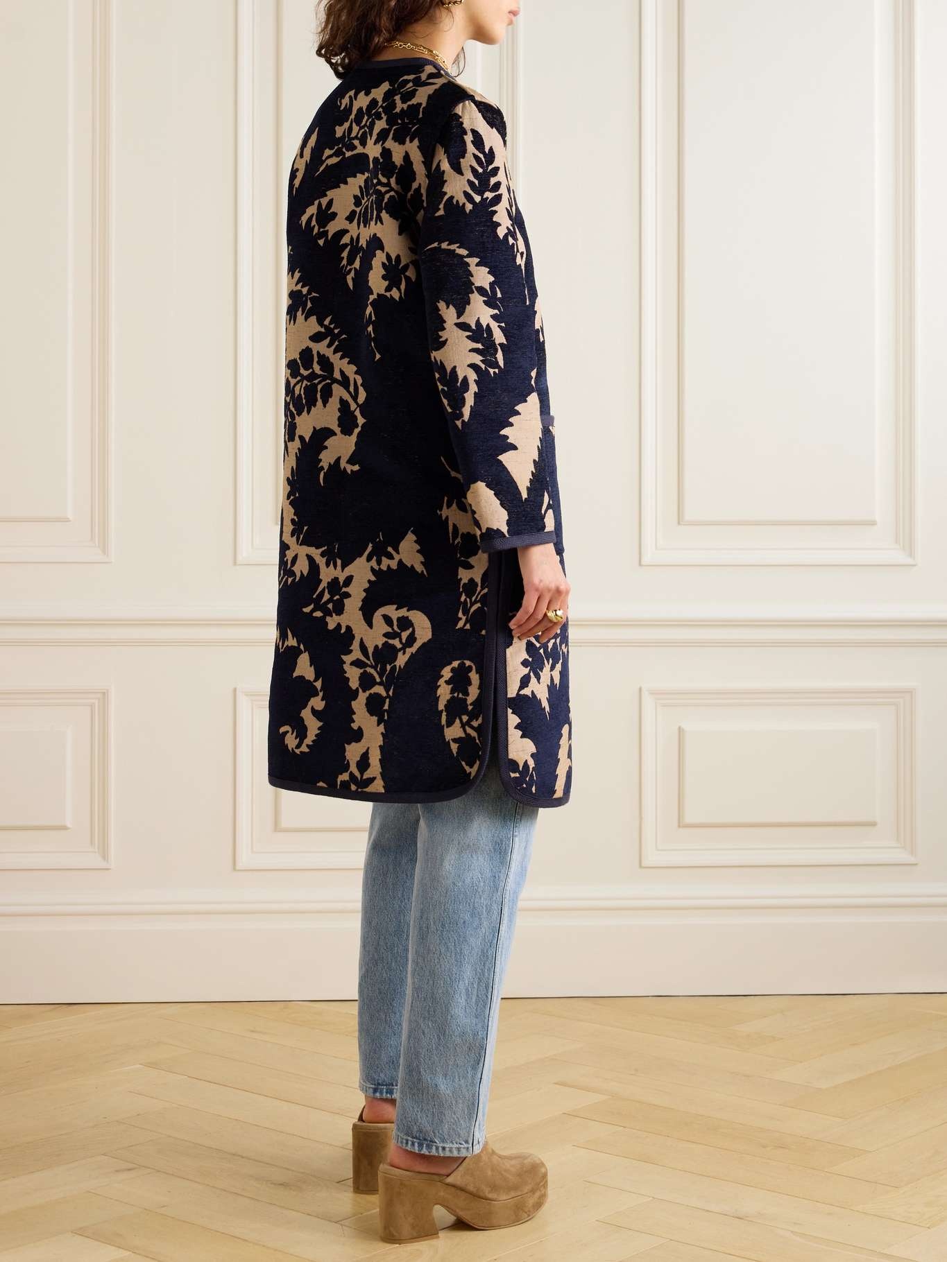 Reversible jacquard coat - 4