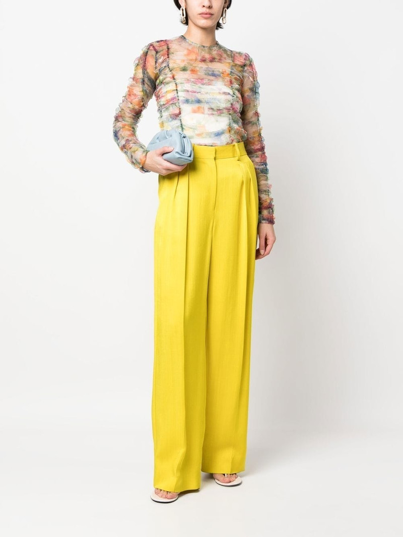 VIKTOR & ROLF floral-print sheer blouse outlook