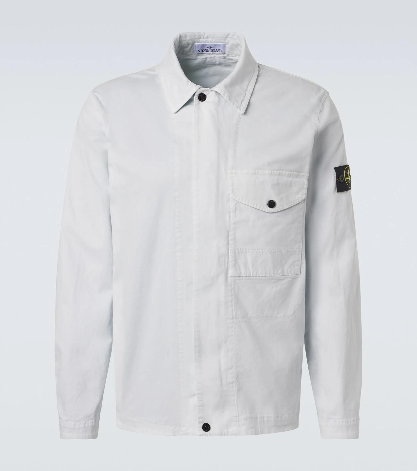 Compass cotton canvas overshirt - 1