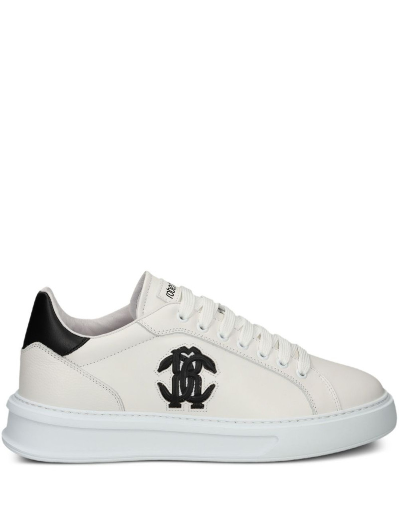 Mirror Snake-appliqué sneakers 1