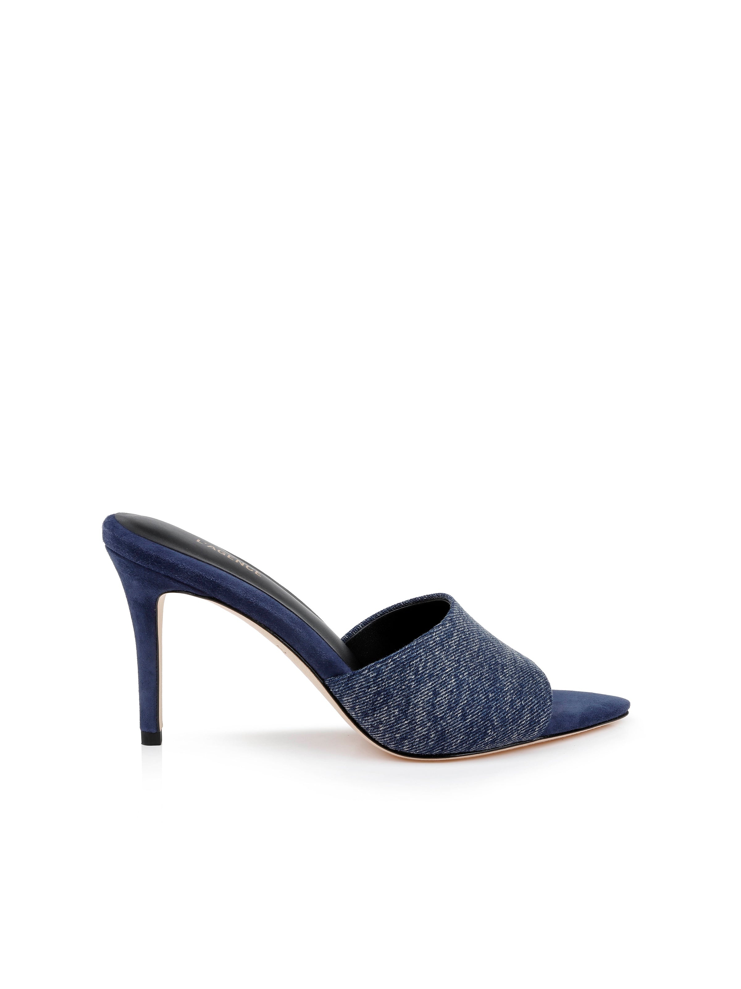 Lolita Denim Open-Toe Mule - 4