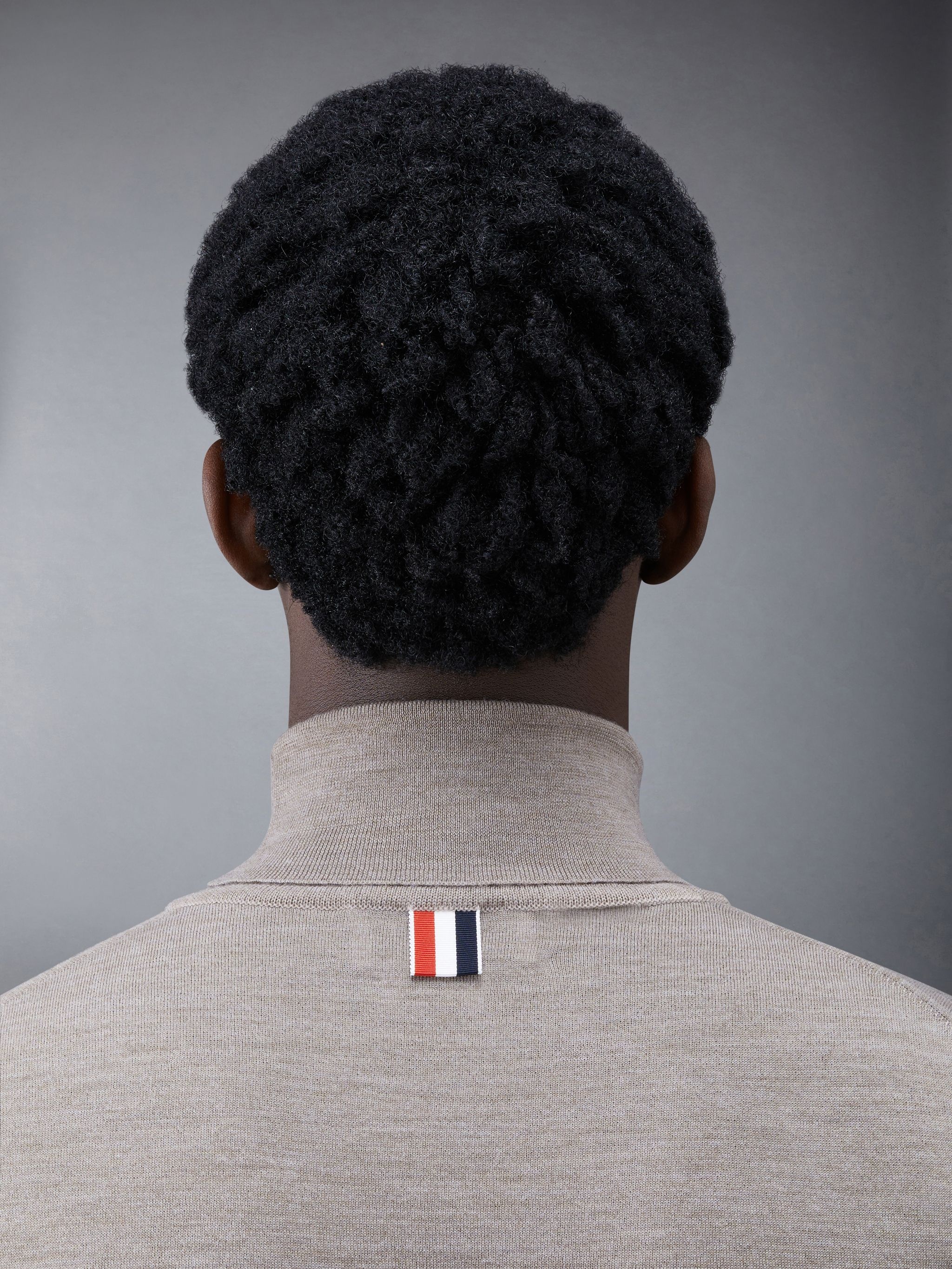 Merino Jersey Stripe Relaxed Turtleneck - 4