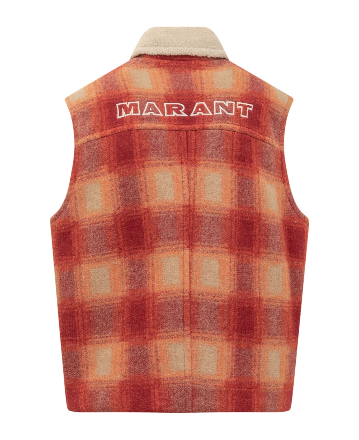 Plaid Checked Zip-up Gilet - 2