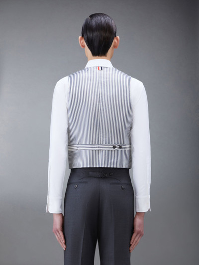Thom Browne Classic 5-Button Vest In Super 120's Twill outlook