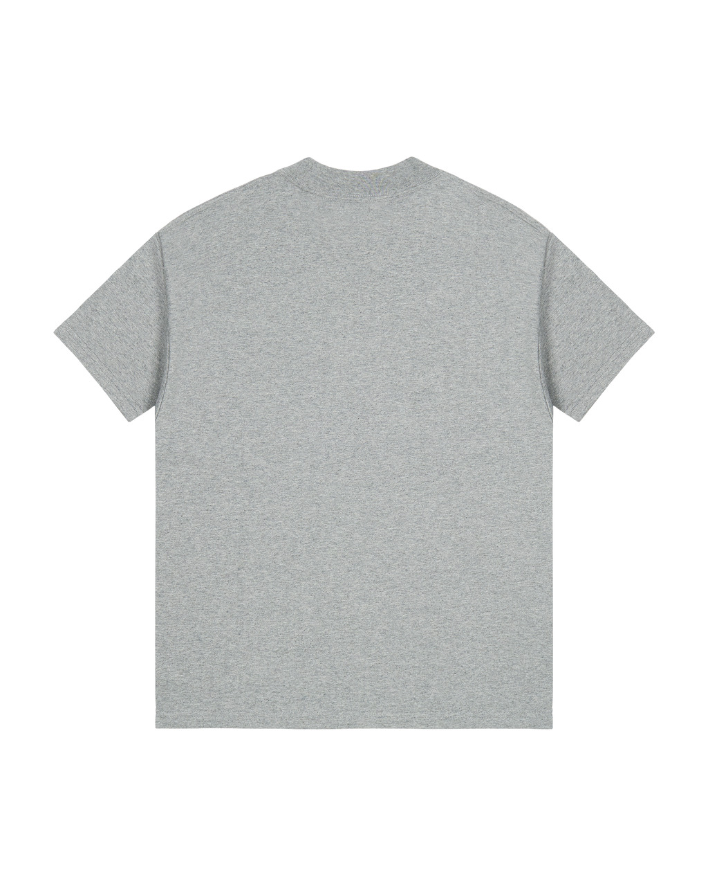 GREY OVERSIZED EMBROIDERED LOGO T-SHIRT - 2