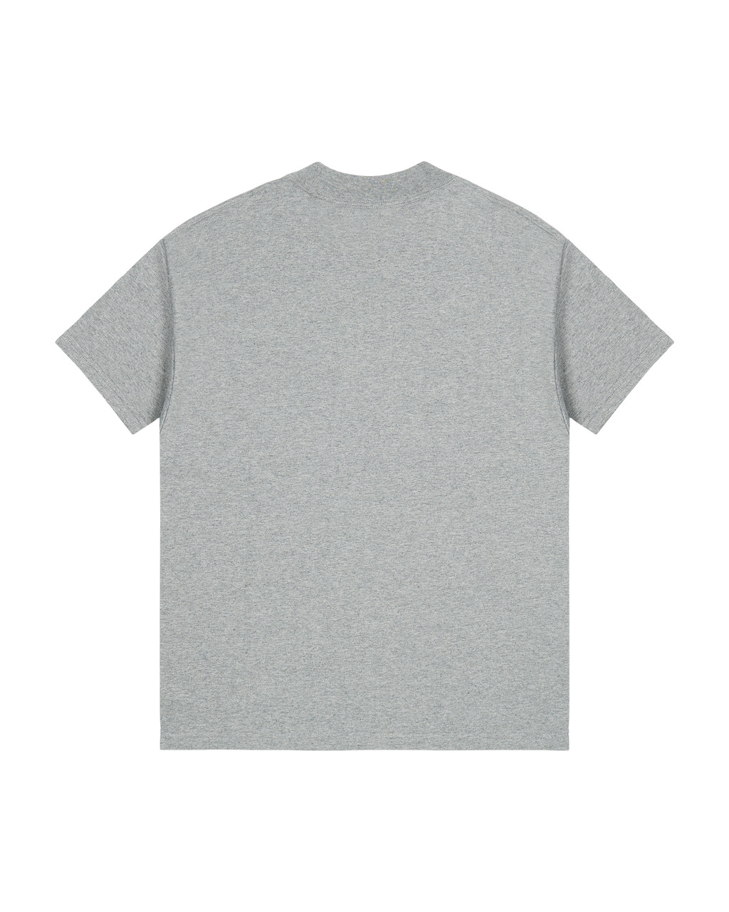 GREY OVERSIZED EMBROIDERED LOGO T-SHIRT - 2