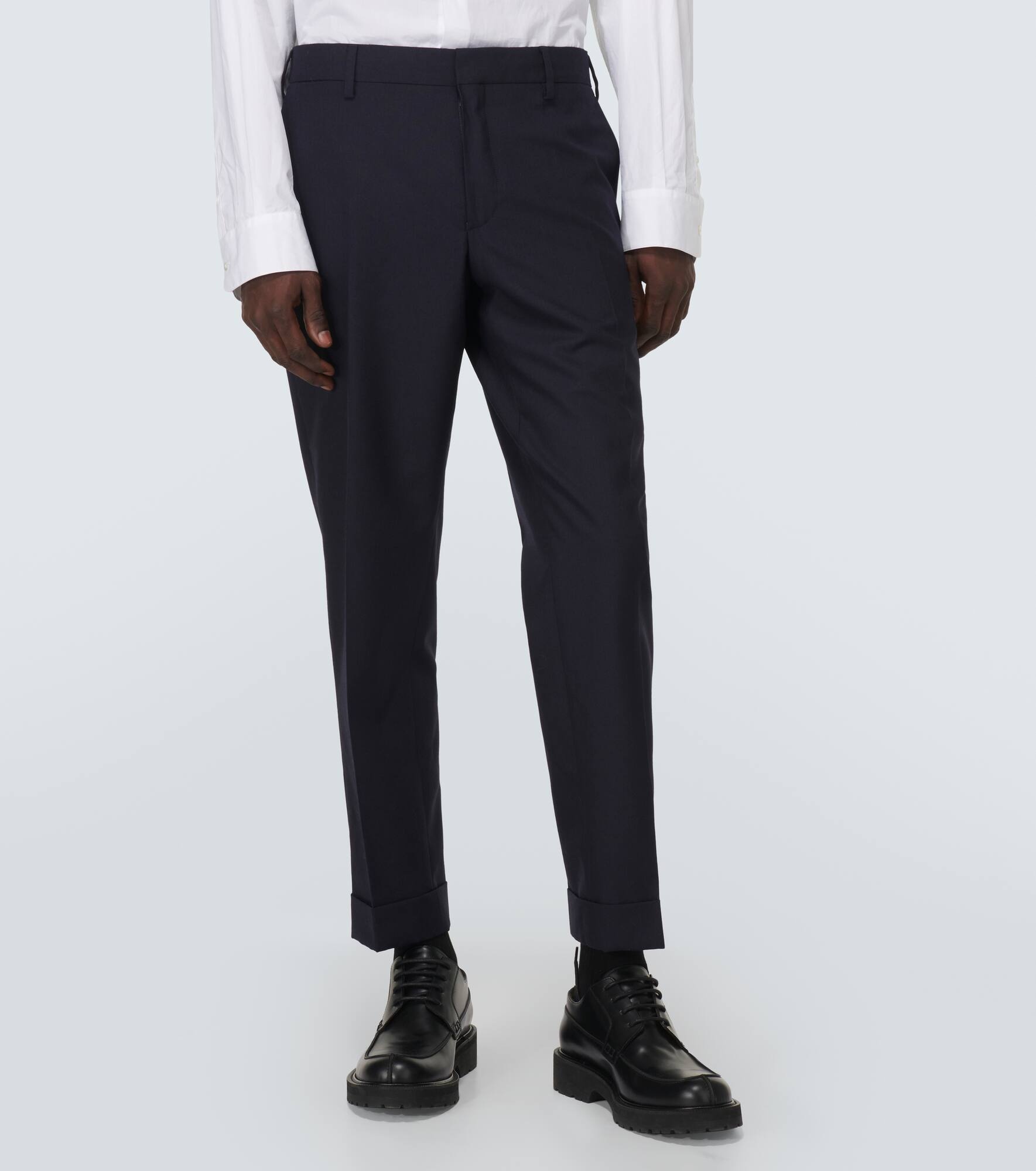 Wool straight pants - 3