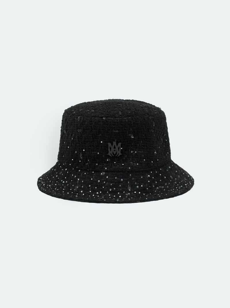 CRYSTAL BOUCLE BUCKET HAT 1