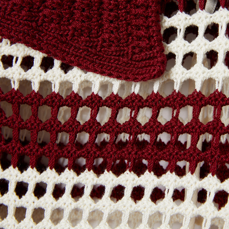 Striped cotton cable knit dress 6