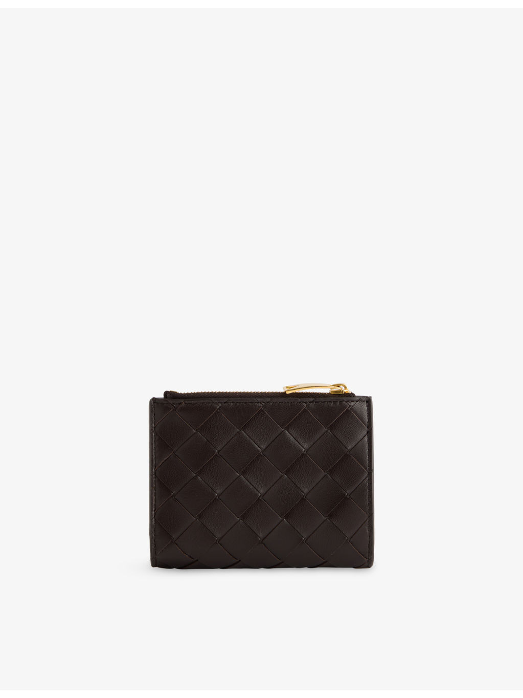 Intrecciato Compact Leather Wallet - 3