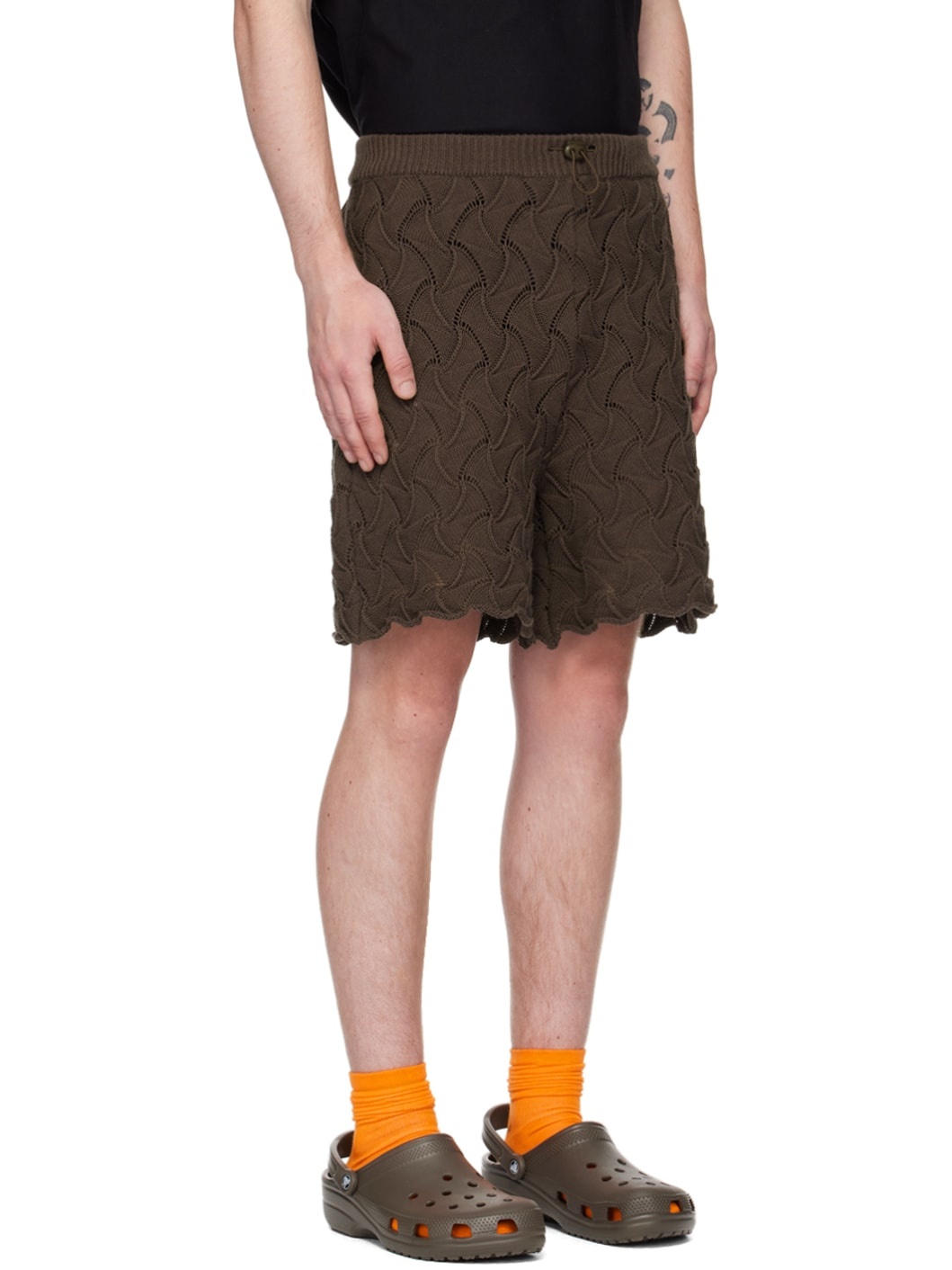 Brown Wave Shorts - 2