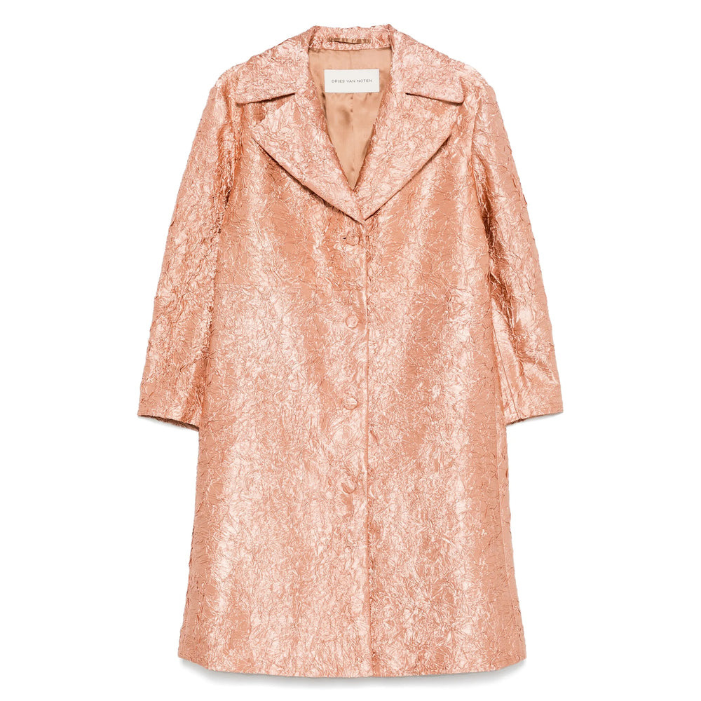 Dries Van Noten Pink Coats - Single Breasted Coats Women - 1
