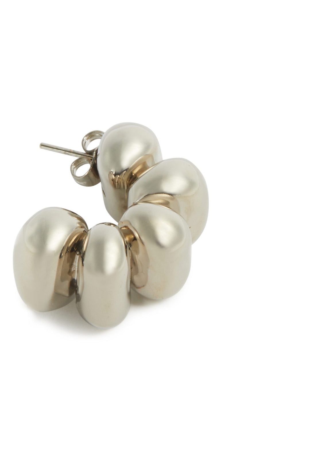PUFFY EARRINGS / silver - 2