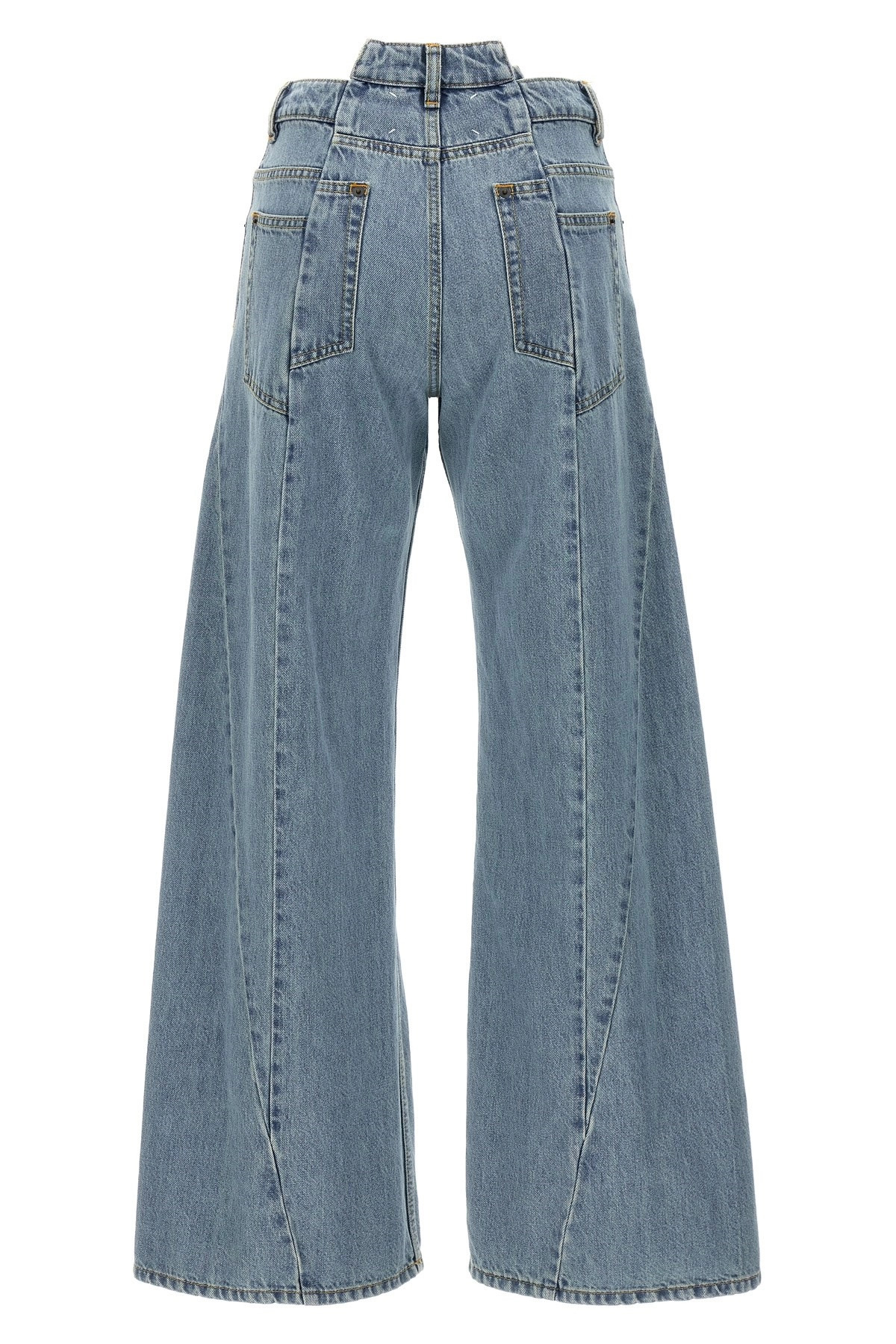 Asymmetrical waist jeans - 2