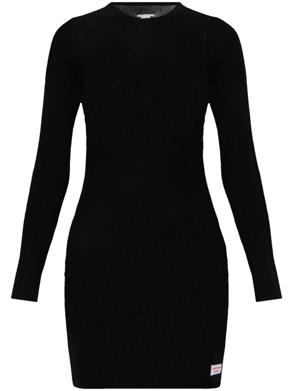 rhinestoned mini dress - 1