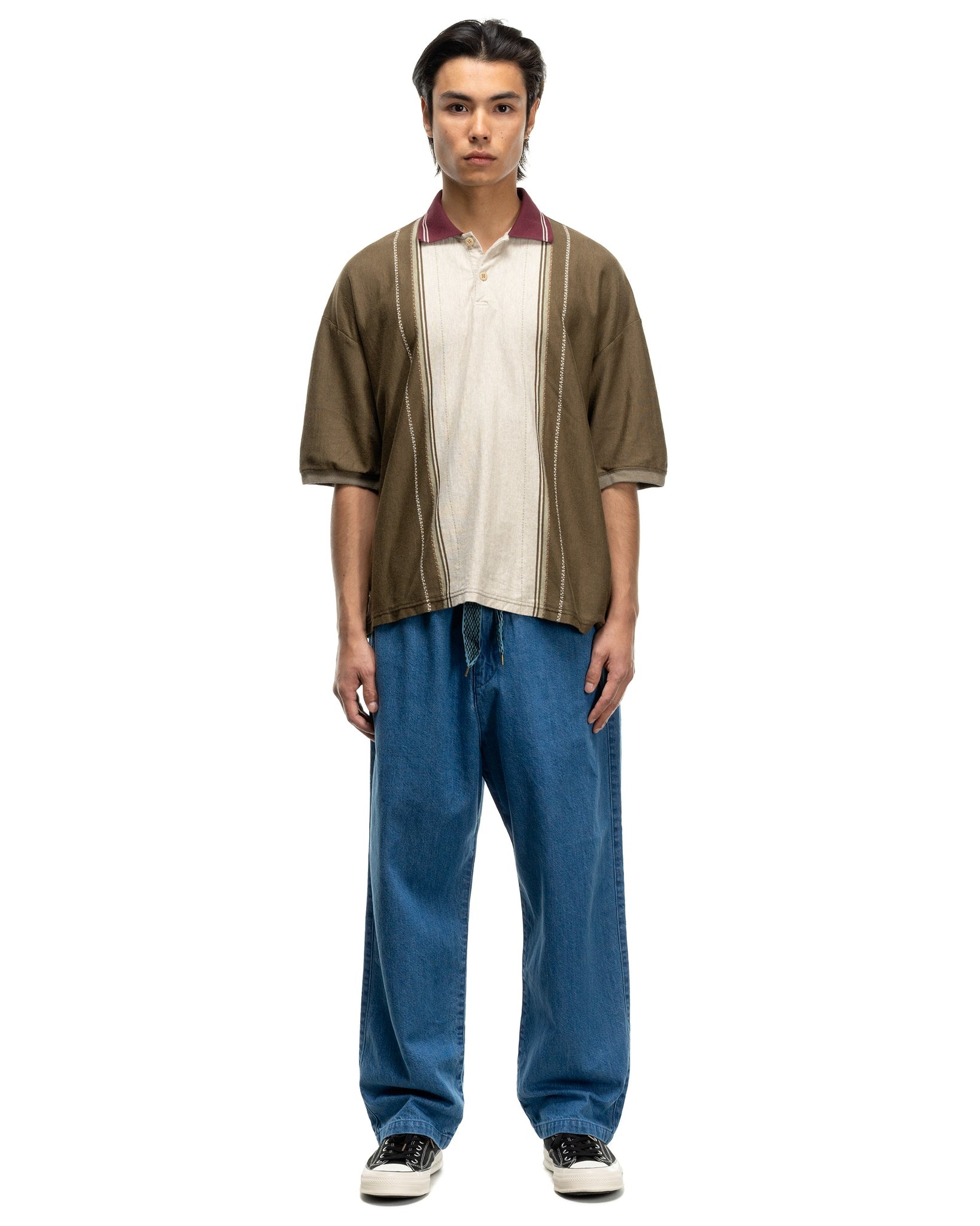 TEQUILA JACQUARD JERSEY BOX POLO BROWN - 2